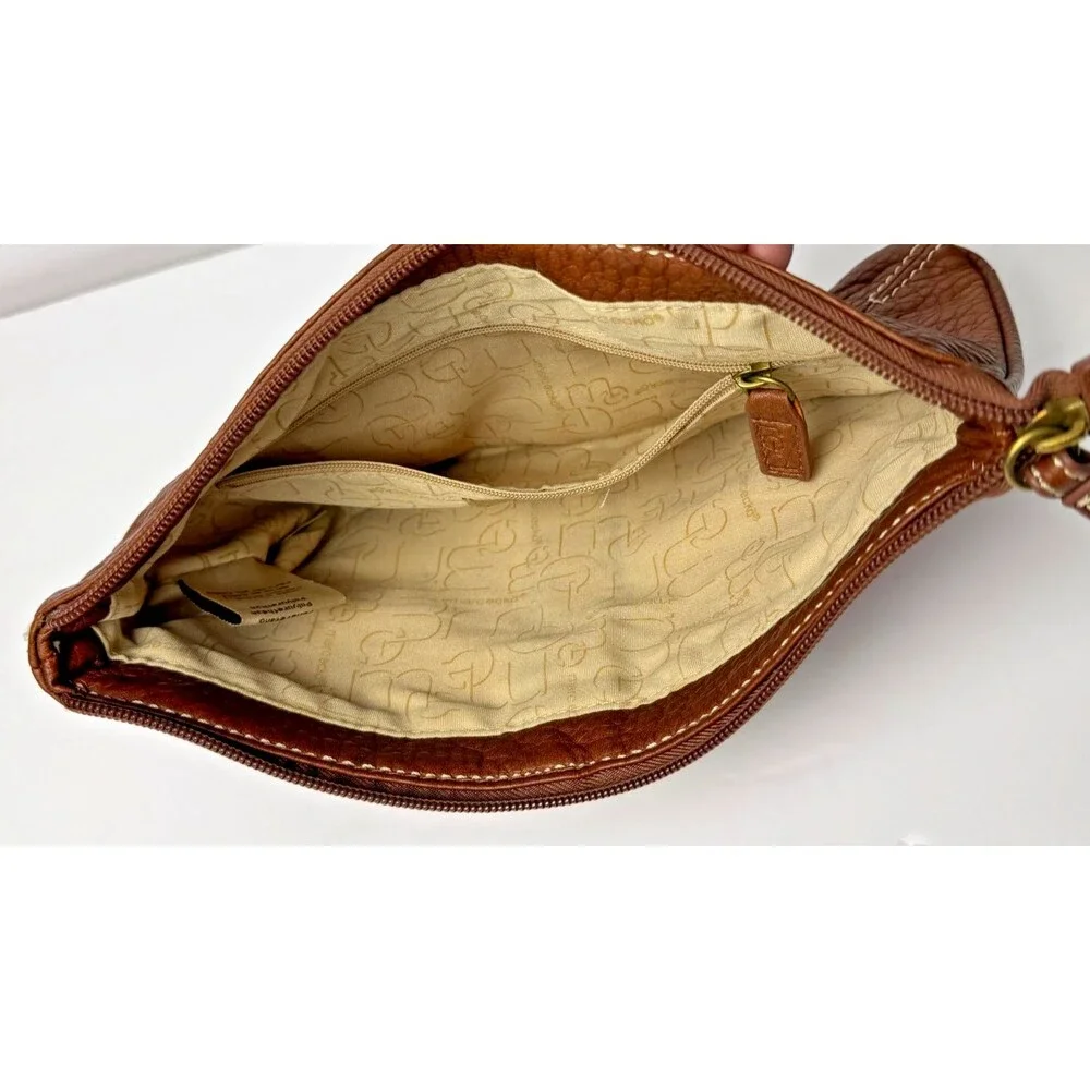 Red by Marc Ecko Bag Brown Pebbled Texture Stud Wristlet Clutch Urban Streetwear